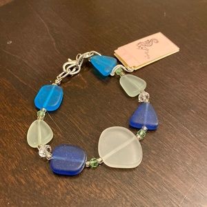 Sea glass bracelet